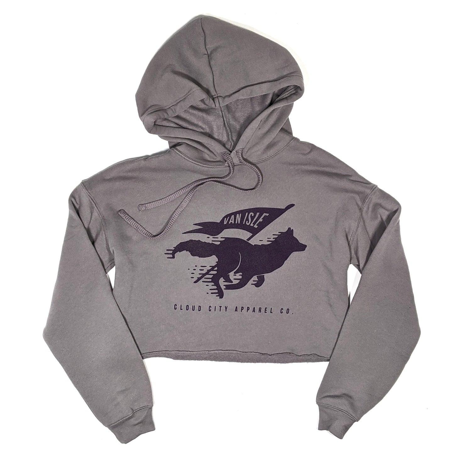 WOLF STANDARD CROP HOODIE