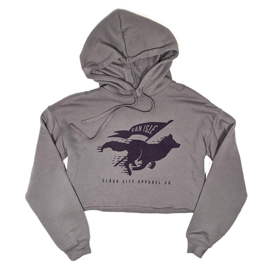 WOLF STANDARD CROP HOODIE