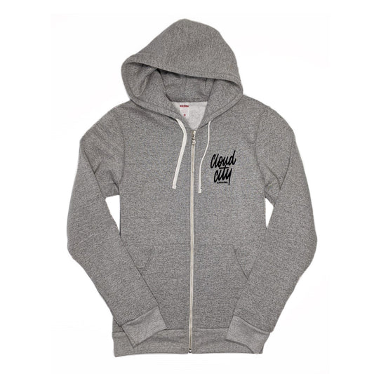 SCRIPT ZIP HOODIE