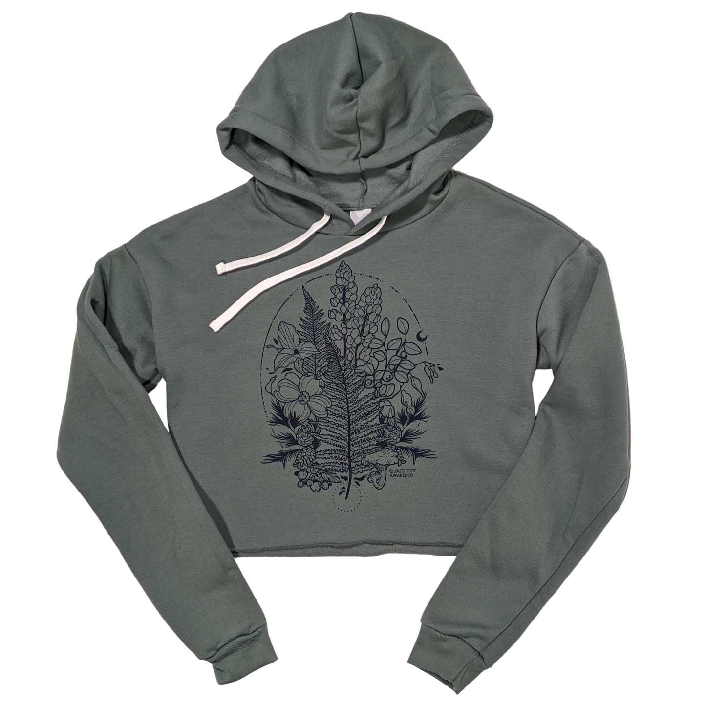 FLORA CROP HOODIE