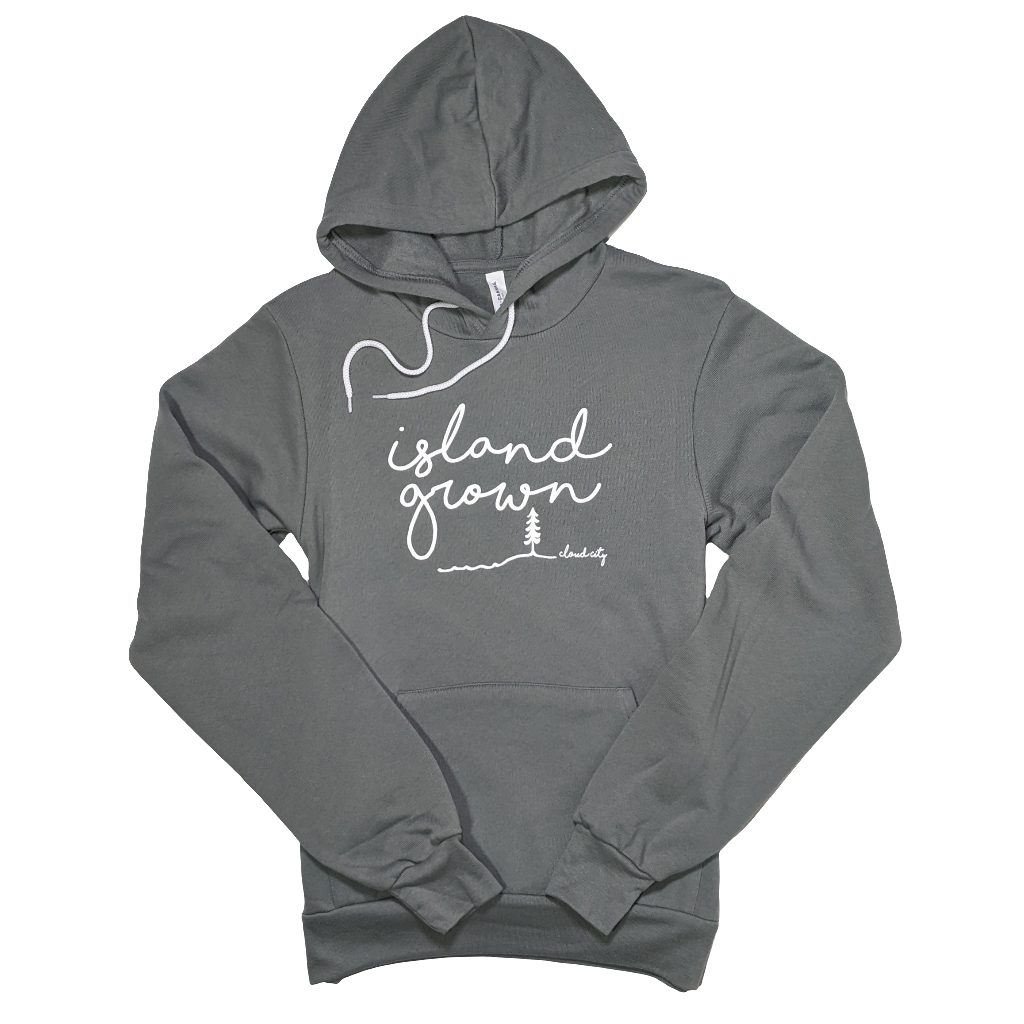 ISLAND GROWN SCRIPT HOODIE