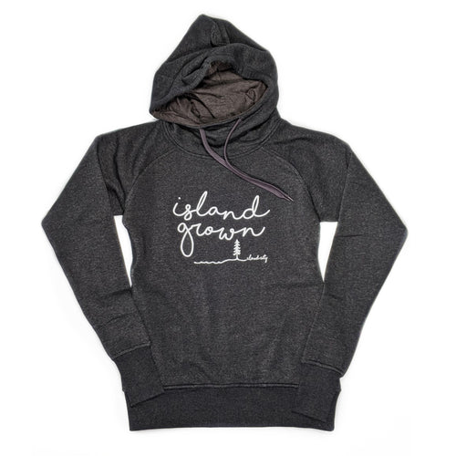 ISLAND GROWN SCRIPT COWL HOODIE